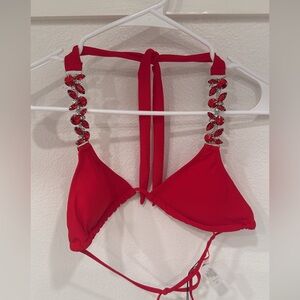 Fashion Nova Red Bikini Top set